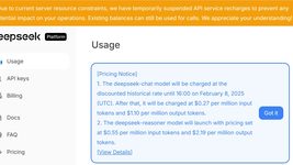 DeepSeek ограничил доступ к своим моделям из-за высокой нагрузки на серверы, отменил скидки DeepSeek ограничил доступ к своим моделям из-за высокой нагрузки на серверы, отменил скидки